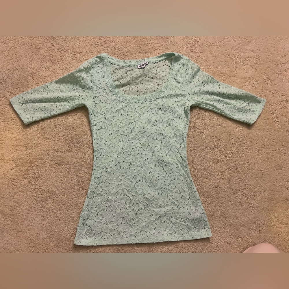 3/$15 EXPRESS Mint Lace Women Top Size XS